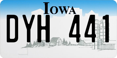 IA license plate DYH441
