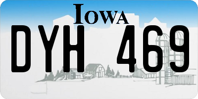 IA license plate DYH469