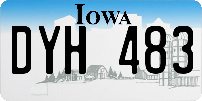 IA license plate DYH483