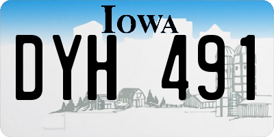 IA license plate DYH491