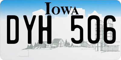 IA license plate DYH506