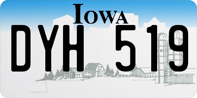 IA license plate DYH519