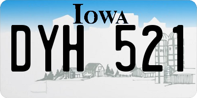 IA license plate DYH521