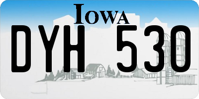 IA license plate DYH530