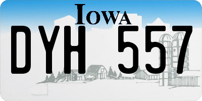 IA license plate DYH557