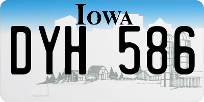 IA license plate DYH586