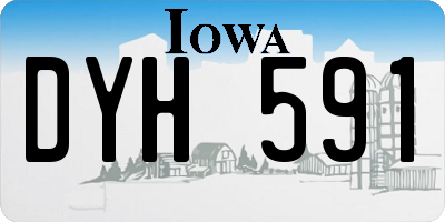 IA license plate DYH591