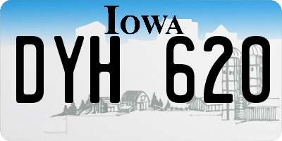 IA license plate DYH620