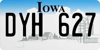IA license plate DYH627