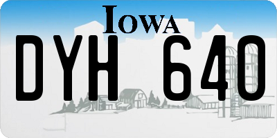 IA license plate DYH640