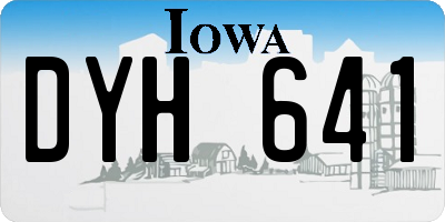 IA license plate DYH641