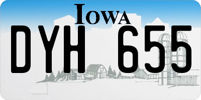 IA license plate DYH655