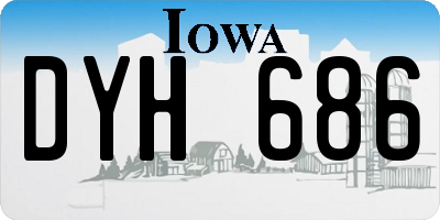 IA license plate DYH686