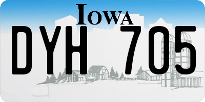 IA license plate DYH705