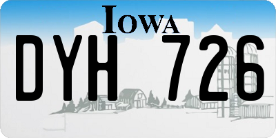 IA license plate DYH726