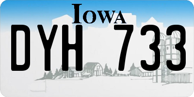 IA license plate DYH733