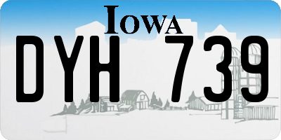 IA license plate DYH739