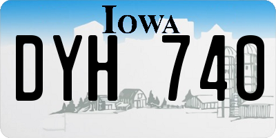 IA license plate DYH740