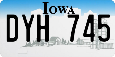 IA license plate DYH745