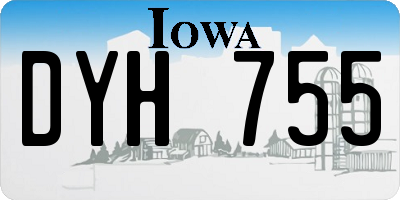 IA license plate DYH755