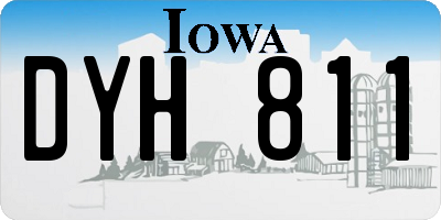 IA license plate DYH811