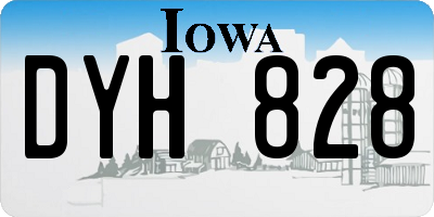 IA license plate DYH828