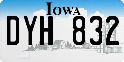 IA license plate DYH832