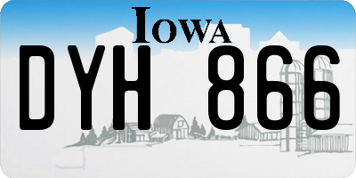 IA license plate DYH866