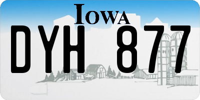 IA license plate DYH877