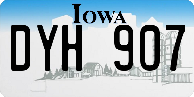 IA license plate DYH907