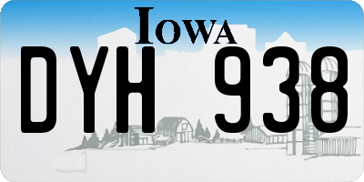 IA license plate DYH938