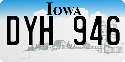 IA license plate DYH946