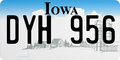 IA license plate DYH956