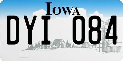 IA license plate DYI084