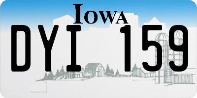IA license plate DYI159