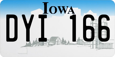 IA license plate DYI166