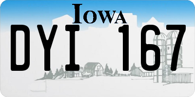 IA license plate DYI167
