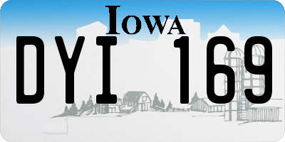 IA license plate DYI169