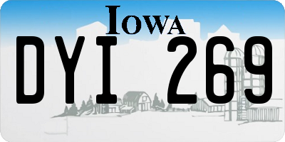IA license plate DYI269