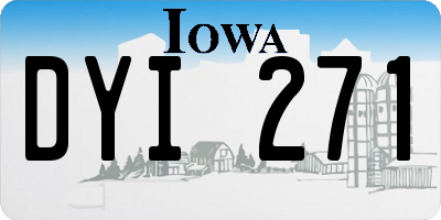 IA license plate DYI271