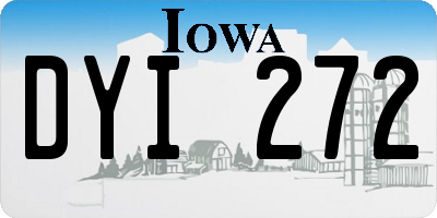 IA license plate DYI272