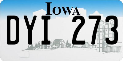 IA license plate DYI273