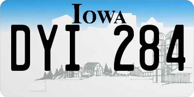IA license plate DYI284