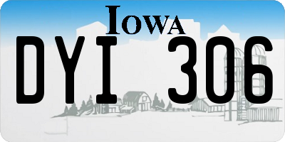 IA license plate DYI306