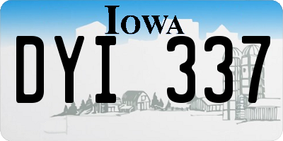 IA license plate DYI337