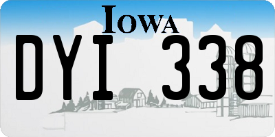 IA license plate DYI338