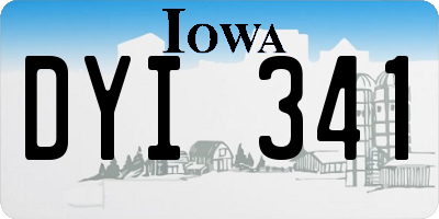 IA license plate DYI341