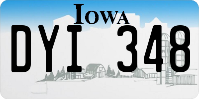 IA license plate DYI348