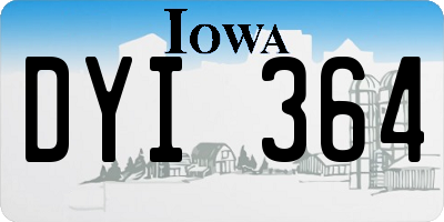 IA license plate DYI364