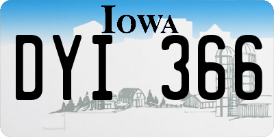 IA license plate DYI366